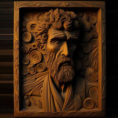 3D model Gustav Klimt (STL)